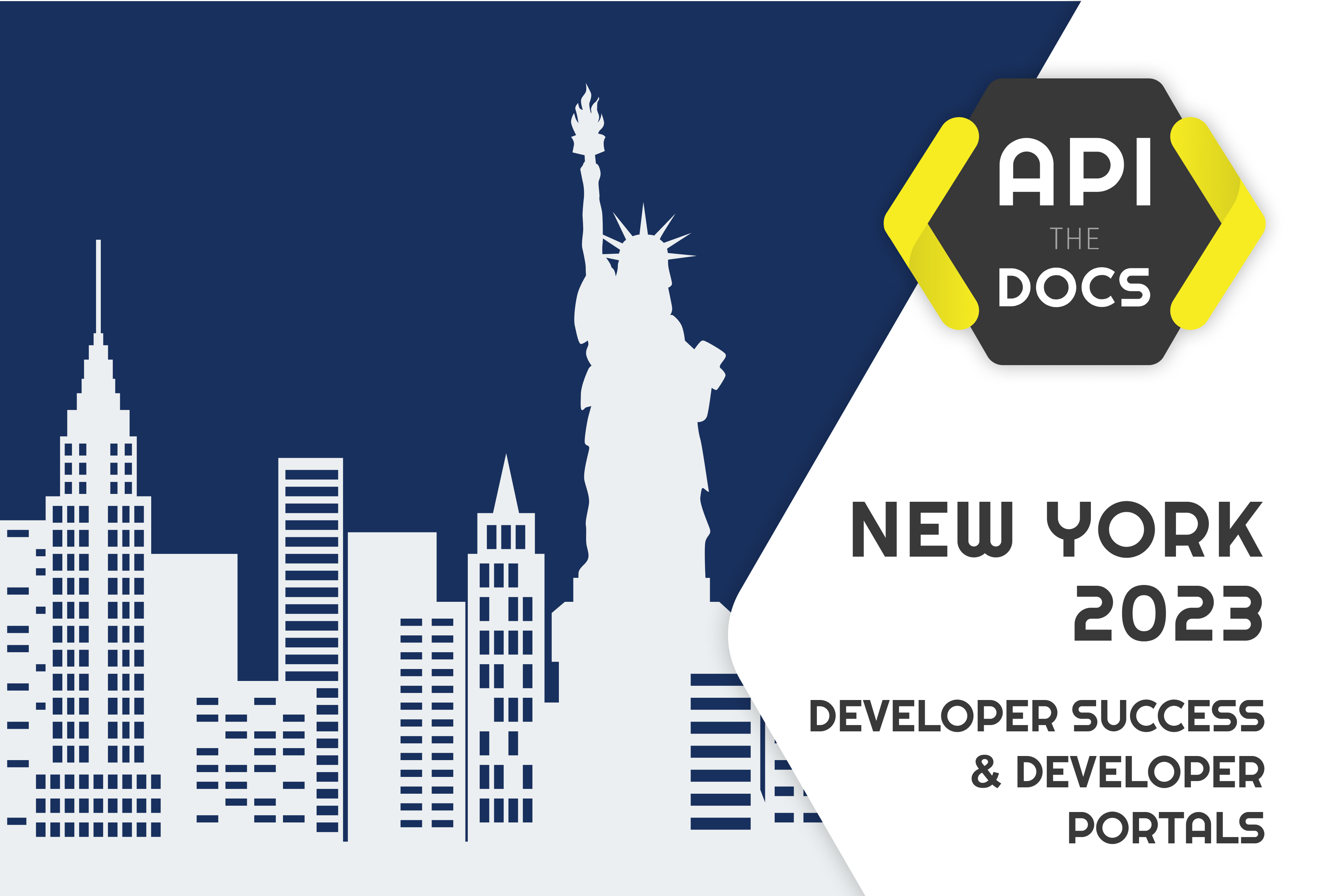 The New York landscape with the API the Docs logo