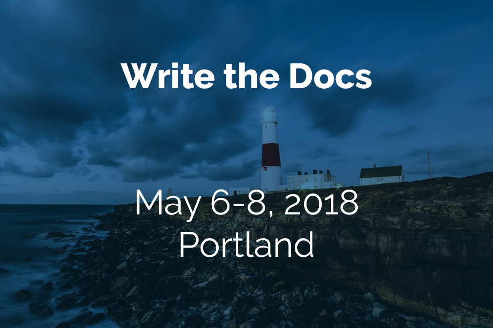 Write the Docs Portland 2018