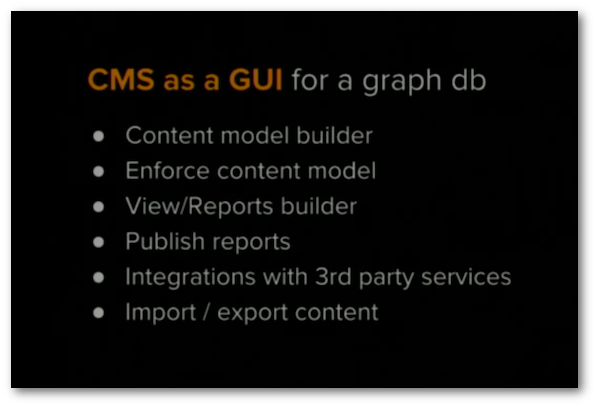 CMS as GUI of graph db