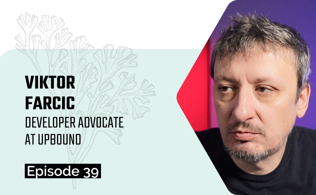 Viktor Farcic is on the image. Next to him, a few texts are visible: "Viktor Farcic, Developer Advocate at Upbound. Episode 39"