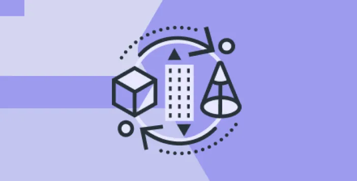 office icon in a purple background