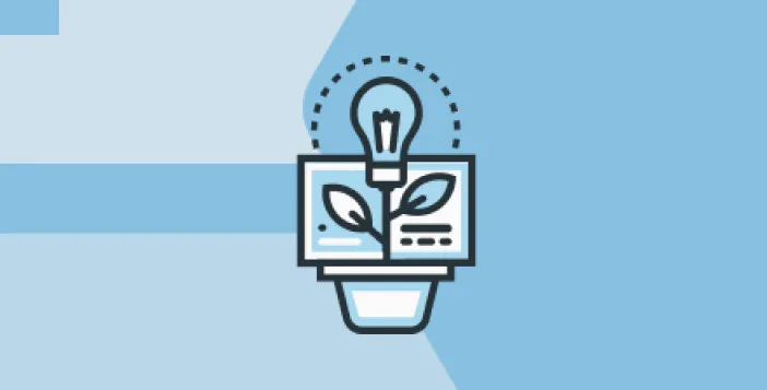 potted plant in a blue background