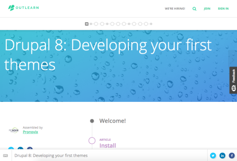 Video learning path: developing a theme in Drupal 8 
