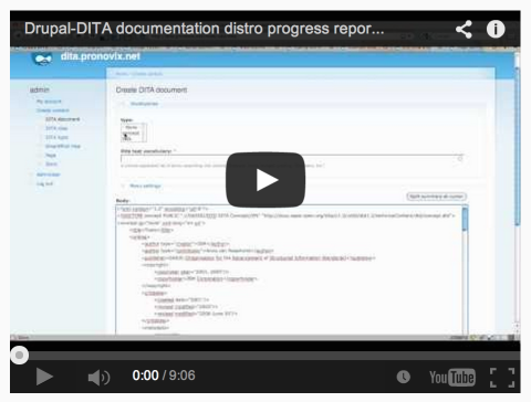 Using Graphmind and Drush to build and export ditamaps with DITA Open Toolkit - Drupal-DITA documentation distro progress report